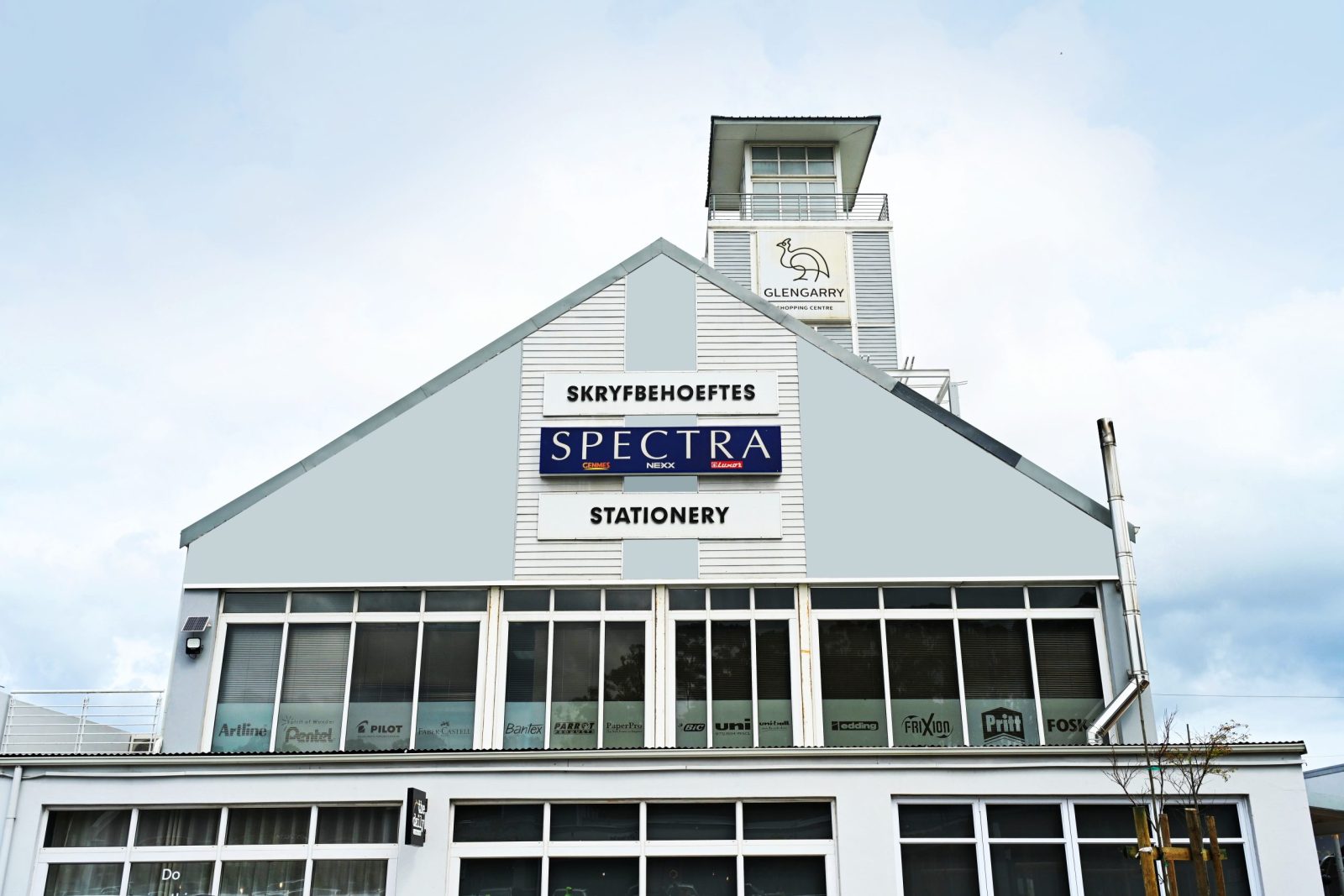Spectra store exterior welcoming customers from the local community