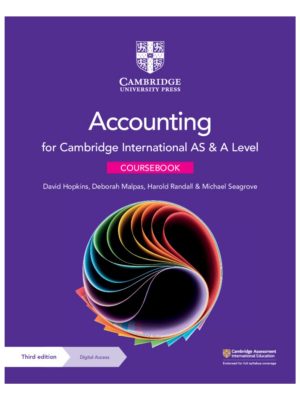 Cambridge CIE AS & A Level Accounting Coursebook with Ditigal Access